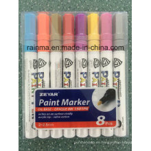 Barril de plástico reciclado PP de color de marcador de pintura de aceite